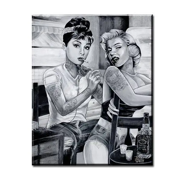 Print Canvas Marilyn Monroe Audrey Hepburn Tattoo Poster 24x30 Sexy Vintage Painting Wall Pictures No Framed
Print Canvas Marilyn Monroe Audrey Hepburn Tattoo Poster 24x30 Sexy Vintage Painting Wall Pictures No Framed