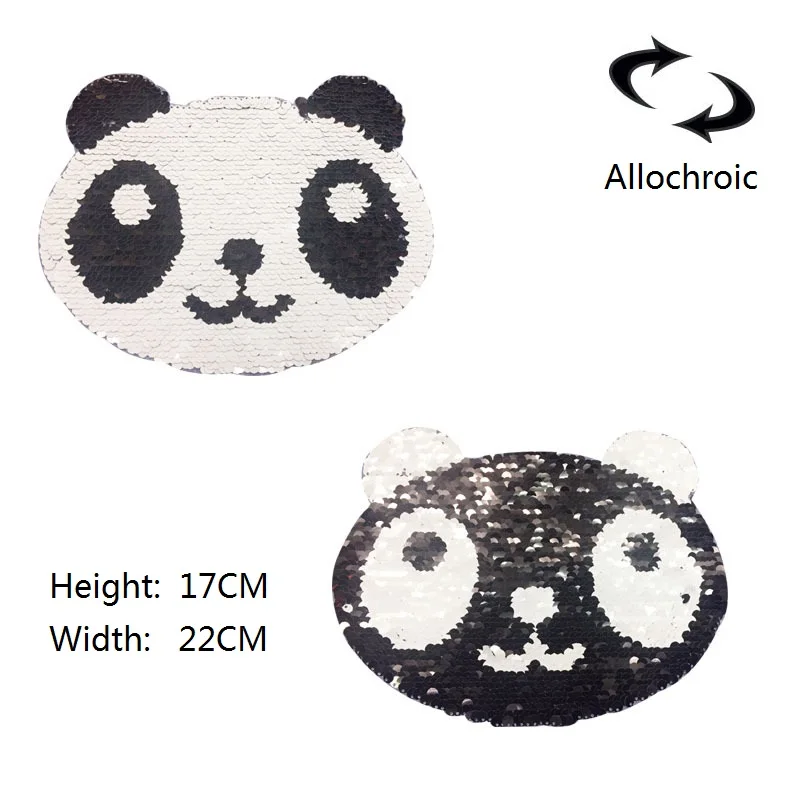1pcs Panda Reversible Change Sequins Patches For Clothes Kids Boy Girl T Shirt Sew On Embroidered Fabric Badges DIY Applique
1pcs Panda Reversible Change Sequins Patches For Clothes Kids Boy Girl T Shirt Sew On Embroidered Fabric Badges DIY Applique