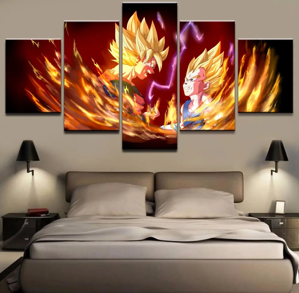 Home Decor HD Prints Canvas Pictures 5 Pieces Dragon Ball Z Goku Vegeta Paintings For Living Room Wall Art Anime Posters Frame
Home Decor HD Prints Canvas Pictures 5 Pieces Dragon Ball Z Goku Vegeta Paintings For Living Room Wall Art Anime Posters Frame