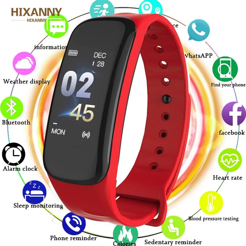 GIAUSA C1 Smart Band VS C1 Plus Smart Bracelet Fitness Tracker Waterproof Heart Rate Monitor Blood Pressure Smart Wristband
GIAUSA C1 Smart Band VS C1 Plus Smart Bracelet Fitness Tracker Waterproof Heart Rate Monitor Blood Pressure Smart Wristband