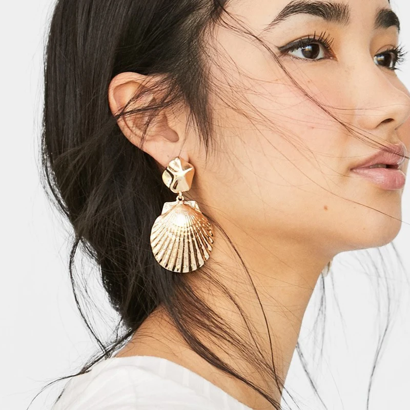 2019 New Punk Gold Sea Shell Drop Earring For Women Beach Summer Alloy Maxi Statement Geometric Earring Wedding Boho Jewelry
2019 New Punk Gold Sea Shell Drop Earring For Women Beach Summer Alloy Maxi Statement Geometric Earring Wedding Boho Jewelry