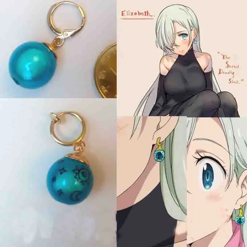 Anime The Seven Deadly Sins Elizabeth Liones Earrings coaplay Costume Accessories
Anime The Seven Deadly Sins Elizabeth Liones Earrings coaplay Costume Accessories