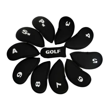 10Pcs Golf Club Iron Putter Head Cover HeadCovers Protect Set Neoprene Black Hot Sale
10Pcs Golf Club Iron Putter Head Cover HeadCovers Protect Set Neoprene Black Hot Sale