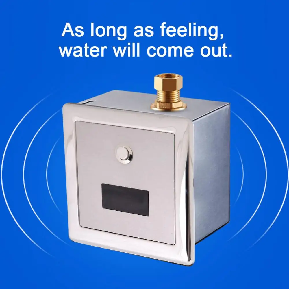 Sensor Urinal Wall-Mount Lavatory Automatic Sensing Urinal Flush Valve Toilet Faucet Taps Urinal Flush Valve
Sensor Urinal Wall-Mount Lavatory Automatic Sensing Urinal Flush Valve Toilet Faucet Taps Urinal Flush Valve