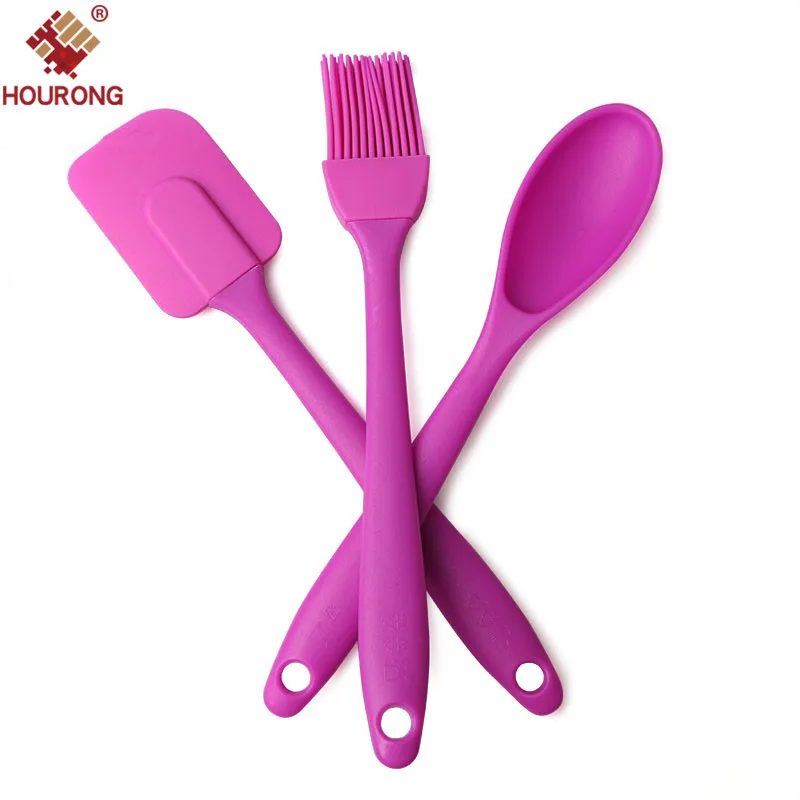 3pcs /set Silicone Spatula Spoon Basting Brush Set Cream Kitchen Utensils Set Cake Tools
3pcs /set Silicone Spatula Spoon Basting Brush Set Cream Kitchen Utensils Set Cake Tools