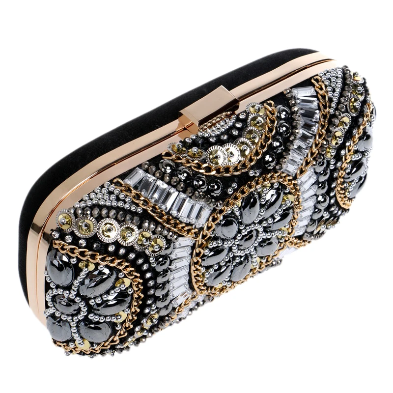 Women's Crystal Evening bag Retro Beaded Clutch Bags Wedding Diamond Beaded Bag Rhinestone Small Shoulder Bags
Women's Crystal Evening bag Retro Beaded Clutch Bags Wedding Diamond Beaded Bag Rhinestone Small Shoulder Bags