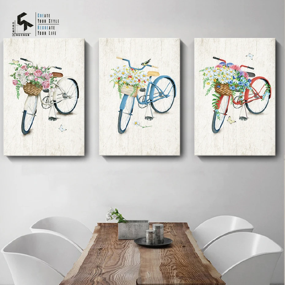 CREATE&RECREATE Pastoral Poster Bike Flower Posters And Prints Decorative Picture for Girl Canvas Art Wall Painting CR1810104002
CREATE&RECREATE Pastoral Poster Bike Flower Posters And Prints Decorative Picture for Girl Canvas Art Wall Painting CR1810104002