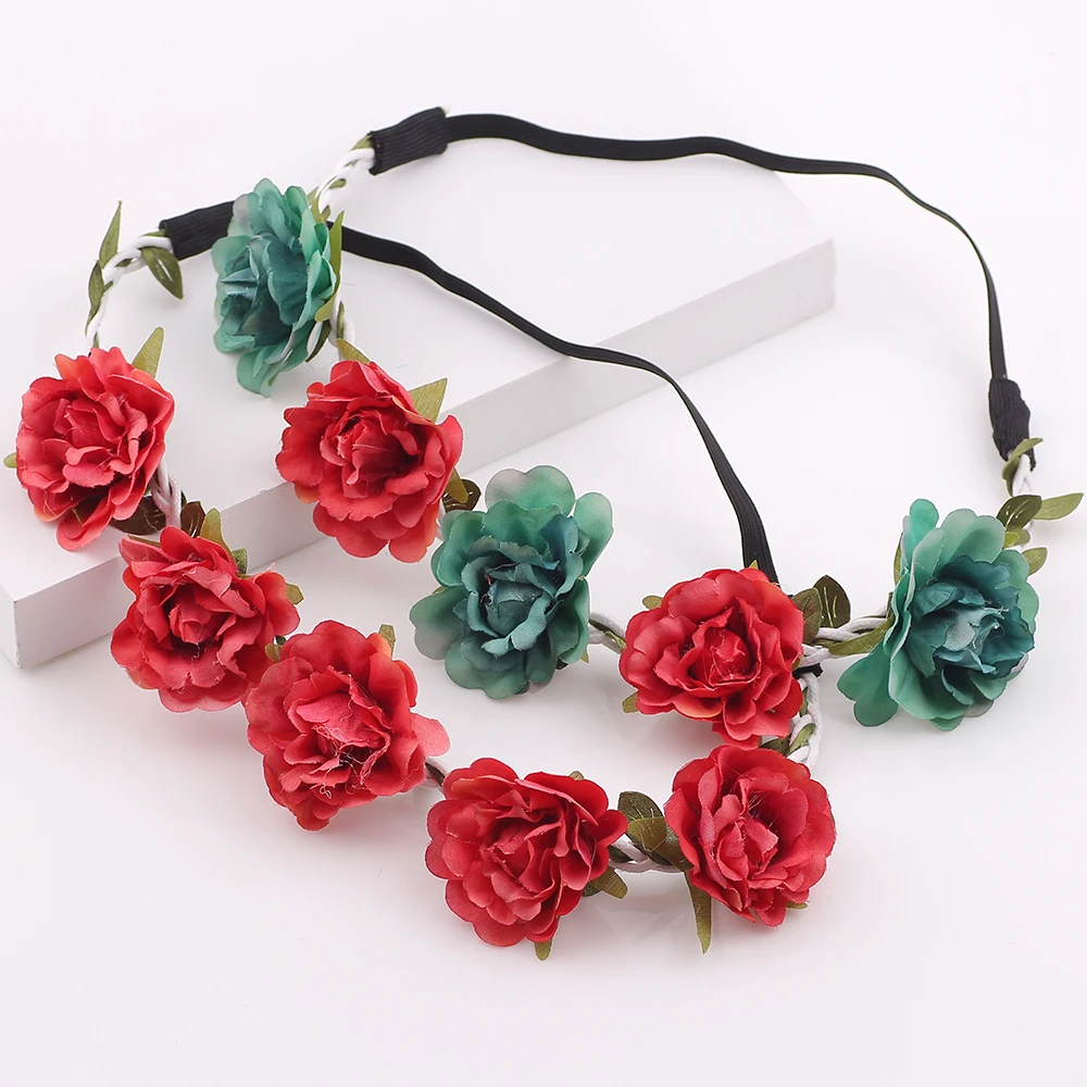 Halloween Kids Floral Garland Headband Rose Flower Girls Headdress scrunchy Hair Band Wedding Crown WreathHair Accessories
Halloween Kids Floral Garland Headband Rose Flower Girls Headdress scrunchy Hair Band Wedding Crown WreathHair Accessories