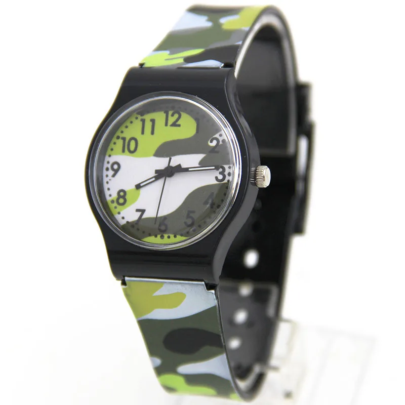2019 Children Time Quartz Watch Plastic Watch PVC kids Watches for boys girls gift Camouflage Military child watch Neutral clock
2019 Children Time Quartz Watch Plastic Watch PVC kids Watches for boys girls gift Camouflage Military child watch Neutral clock