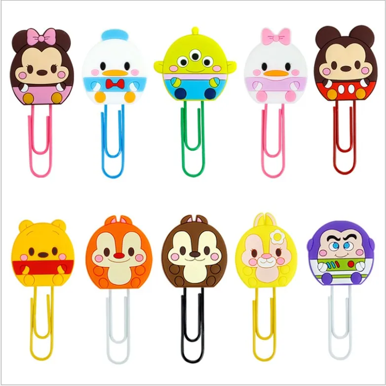 1pcs Cartoon PVC Mickey Minnie tumbler shape bookmark Paper Clips Student Stationery memo clip Kids Toy Gift
1pcs Cartoon PVC Mickey Minnie tumbler shape bookmark Paper Clips Student Stationery memo clip Kids Toy Gift