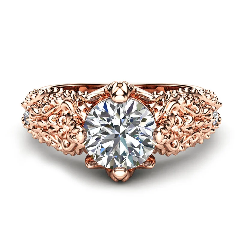 Mossovy Floral Vine Zircon Rose Gold Engagement Ring for Female Fashion Popular Rhinestone Wedding Rings for Women Jewelry
Mossovy Floral Vine Zircon Rose Gold Engagement Ring for Female Fashion Popular Rhinestone Wedding Rings for Women Jewelry