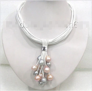 free shipping @@@@@ AMAZING beautiful pink gray natural freshwater pearls necklace a0096
free shipping @@@@@ AMAZING beautiful pink gray natural freshwater pearls necklace a0096