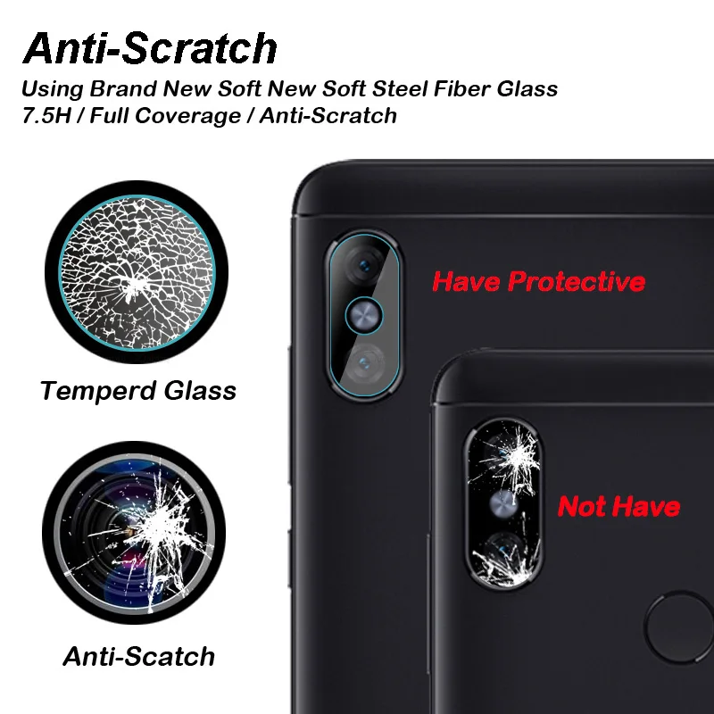 BBSW 1Pc2Pcs Rear Camera Lens Clear Tempered Glass For Xiaomi Redmi Note 5 Pro 5 Plus Note 4X Dedicated Back Lens Protector (2)
