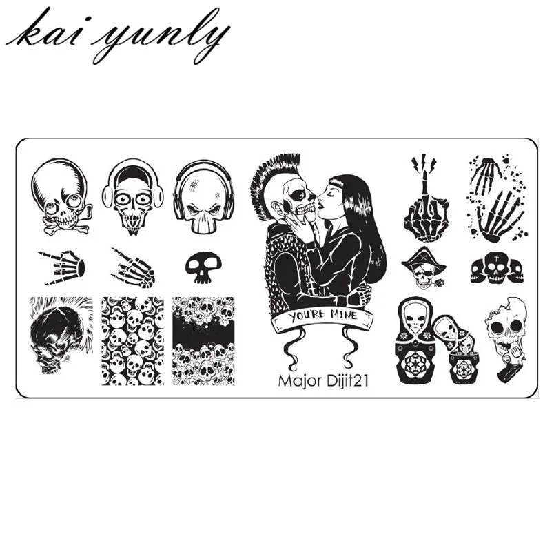 1PC Hip-hop Punk DIY Nail Art Image Stamp Stamping Plates Manicure Template Nail Polish Print Stencil Printing Transfer Dec 13
1PC Hip-hop Punk DIY Nail Art Image Stamp Stamping Plates Manicure Template Nail Polish Print Stencil Printing Transfer Dec 13