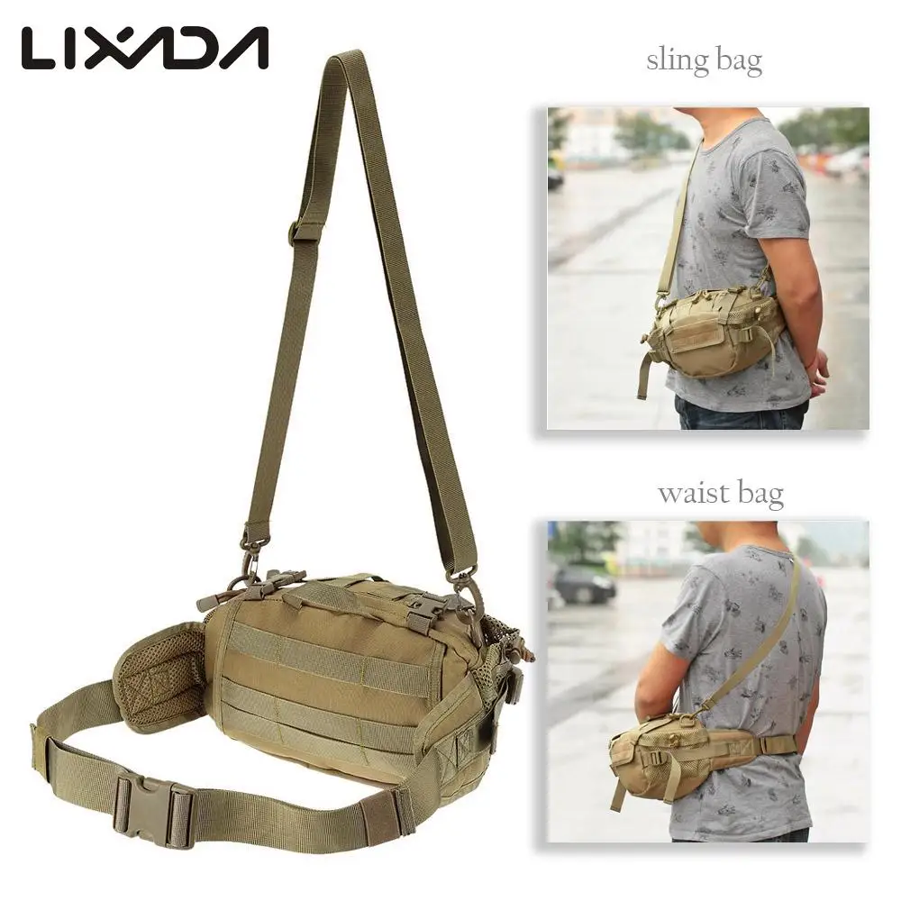 Lixada Men Nylon Tactical Waist Pack Portable Versatile Outdoor Bag Hunting Waist Shoulder Pack for Camping Hiking Hunting Climb
Lixada Men Nylon Tactical Waist Pack Portable Versatile Outdoor Bag Hunting Waist Shoulder Pack for Camping Hiking Hunting Climb