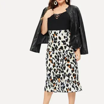 Sexy Long skirt Summer Maxi Pleated Skirt Casual Party Skirt Leopard Print Ruffle Ruched Cross Hem Slim Skirts Y612
Sexy Long skirt Summer Maxi Pleated Skirt Casual Party Skirt Leopard Print Ruffle Ruched Cross Hem Slim Skirts Y612