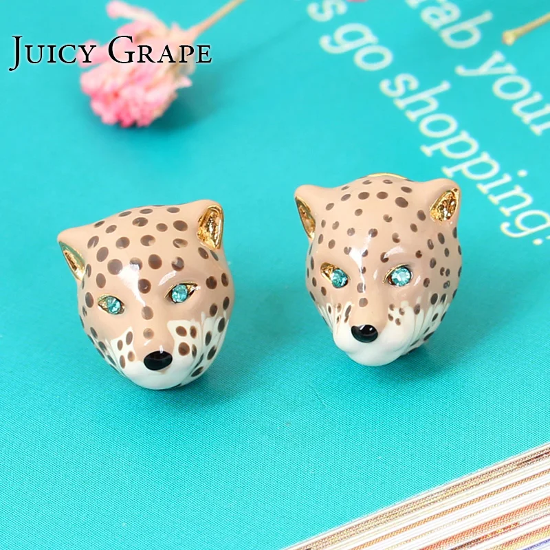 Juicy Grape Fashion Enamel Party Jewelry Prevent Allergy 925 sliver Needle Cute Leopard Earrings For Women Animal Earrings
Juicy Grape Fashion Enamel Party Jewelry Prevent Allergy 925 sliver Needle Cute Leopard Earrings For Women Animal Earrings
