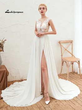 Sexy Deep V Neck Tulle Boho Wedding Dress 2020 Plus Size For Girls Backless Bridal Gown Vestido De Noiva new arrival
Sexy Deep V Neck Tulle Boho Wedding Dress 2020 Plus Size For Girls Backless Bridal Gown Vestido De Noiva new arrival