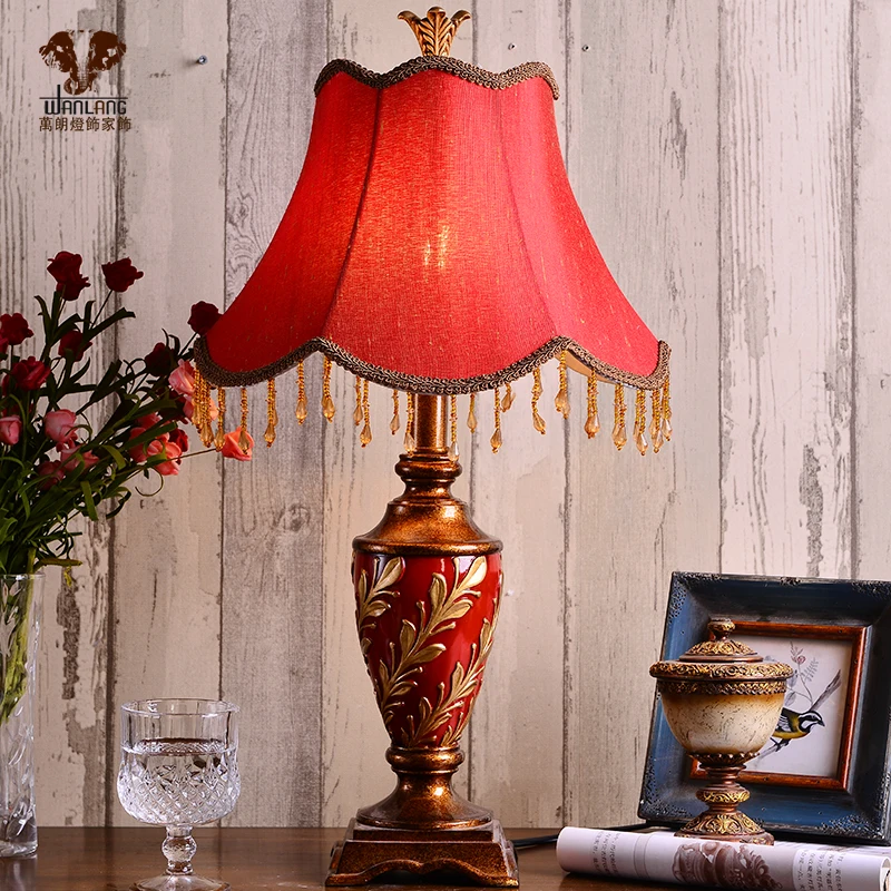 head Arts Crafts Wanlang continental table lamp, new classical, post-modern wedding, wedding bedroom, bedside decorative table l
head Arts Crafts Wanlang continental table lamp, new classical, post-modern wedding, wedding bedroom, bedside decorative table l