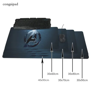 Durable Chic Mouse Pad Mice Pad Mat Mousepad The Avengers 400X900X2Mm Durable Chic Mouse Pad