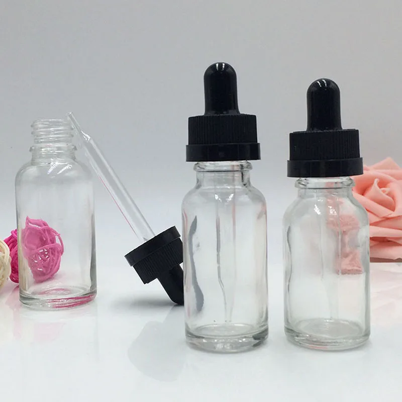 Wholesale 15ml Essential Oil Bottle Clear E Liquid Glass Dropper Bottles With Childproof Pipette Cap 15ml Glass Dropper Bottle 
Wholesale 15ml Essential Oil Bottle Clear E Liquid Glass Dropper Bottles With Childproof Pipette Cap 15ml Glass Dropper Bottle