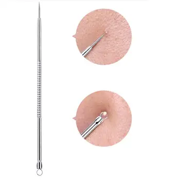 1pcs Silver Blackhead Comedone Acne Blemish Extractor Remover Stainless Needles Remove Tools removedor de cravo HOT
1pcs Silver Blackhead Comedone Acne Blemish Extractor Remover Stainless Needles Remove Tools removedor de cravo HOT