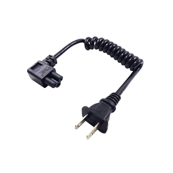 NEMA 1-15P 2pin male plug IEC 320 C5 Elbow Micky Cloverleaf Spring Retractable short AC Power cable 10-30CM For Laptop Adapter
NEMA 1-15P 2pin male plug IEC 320 C5 Elbow Micky Cloverleaf Spring Retractable short AC Power cable 10-30CM For Laptop Adapter