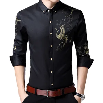 New Print Shirt Men Slim Fit Chemise Homme 2019 Luxury Brand Bird Print Mens Dress Shirts Camisa Social Masculina
New Print Shirt Men Slim Fit Chemise Homme 2019 Luxury Brand Bird Print Mens Dress Shirts Camisa Social Masculina