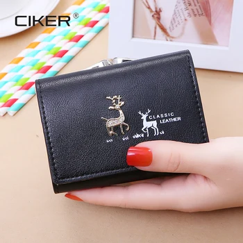 CIKER Wallet Women 2019 Lady Short Women Wallets Cute Deer Mini Money Purses Small Fold PU Leather Female Coin Purse Card Holder
CIKER Wallet Women 2019 Lady Short Women Wallets Cute Deer Mini Money Purses Small Fold PU Leather Female Coin Purse Card Holder