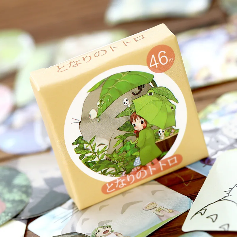 46pcs/set Kawaii Cartoon Anime Totoro Label Stickers Diary Handmade Adhesive Paper Sealing Sticker Scrapbooking Stationery
46pcs/set Kawaii Cartoon Anime Totoro Label Stickers Diary Handmade Adhesive Paper Sealing Sticker Scrapbooking Stationery