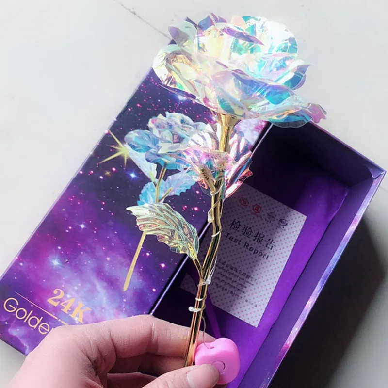 Gold Rose Lasts Forever Love Wedding Decor Lover Lighting Rose Drop Shipping Valentine'S Day Creative Gift 24K Foil Plated Rose
Gold Rose Lasts Forever Love Wedding Decor Lover Lighting Rose Drop Shipping Valentine'S Day Creative Gift 24K Foil Plated Rose
