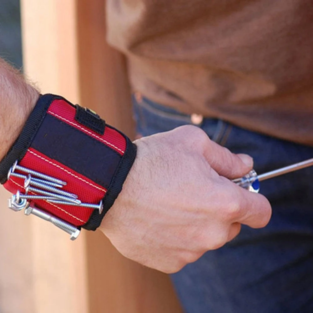 Фото Крепкий магнитный браслет Портативная сумка для инструментов удержания винтов