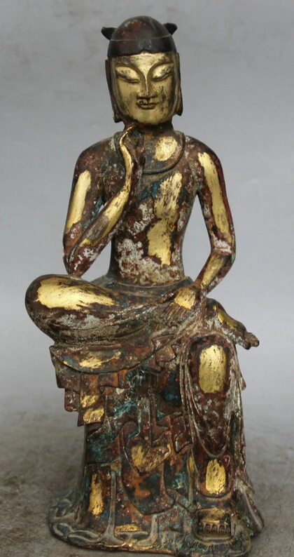 fast shipping USPS to USA S2334 12" Tibet Buddhism Bronze 24K Gold Gilt Seat Northern Wei Buddha Wisdom Statue
fast shipping USPS to USA S2334 12" Tibet Buddhism Bronze 24K Gold Gilt Seat Northern Wei Buddha Wisdom Statue