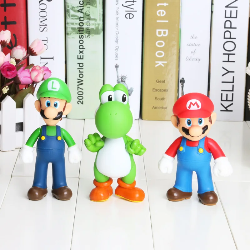 Super Mario Bros anime game Mario Yoshi Luigi PVC Action Figure Collection Model Toys kids gift
Super Mario Bros anime game Mario Yoshi Luigi PVC Action Figure Collection Model Toys kids gift