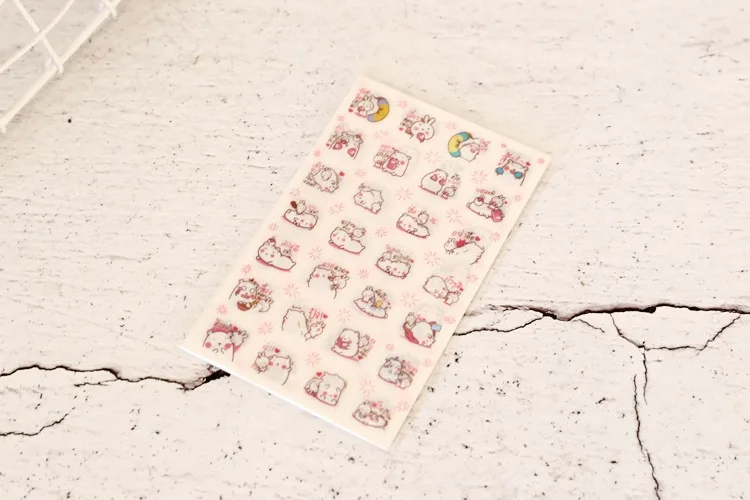 6pcs Cute rabbit bear pvc Transparent Organizer Calendar Diary Book Planner Sticker Scrapbook Decoration Diary Sticker papeleria
6pcs Cute rabbit bear pvc Transparent Organizer Calendar Diary Book Planner Sticker Scrapbook Decoration Diary Sticker papeleria