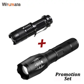 Wrumava Hot Sale LED Flashlight CREE T6 Tactical flashlight + Q5 Mini Torch Lanterna Zoomable Waterproof Flashlight Bike
Wrumava Hot Sale LED Flashlight CREE T6 Tactical flashlight + Q5 Mini Torch Lanterna Zoomable Waterproof Flashlight Bike