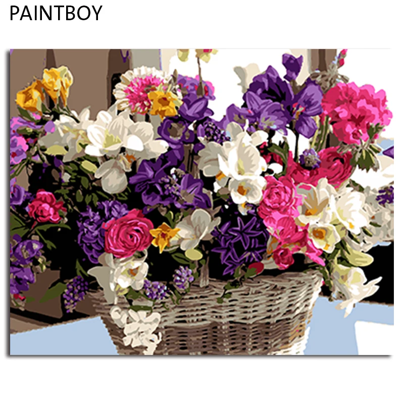 PAINTBOY Framed Pictures DIY Painting By Numbers Flower Handwork Oil Painting On Canvas Home Decor For Living Room Wall
PAINTBOY Framed Pictures DIY Painting By Numbers Flower Handwork Oil Painting On Canvas Home Decor For Living Room Wall