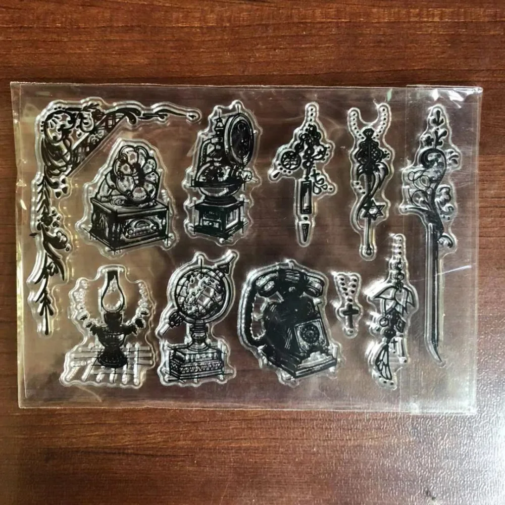 Music Transparent Clear Stamps for DIY Scrapbooking/Card Making/Kids Christmas Fun Decoration Supplies