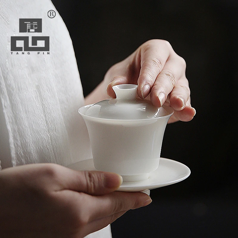 TANGPIN jingdezhen ceramic gaiwan handmade teapot porcelain chinese kung fu tea set 125ml
TANGPIN jingdezhen ceramic gaiwan handmade teapot porcelain chinese kung fu tea set 125ml