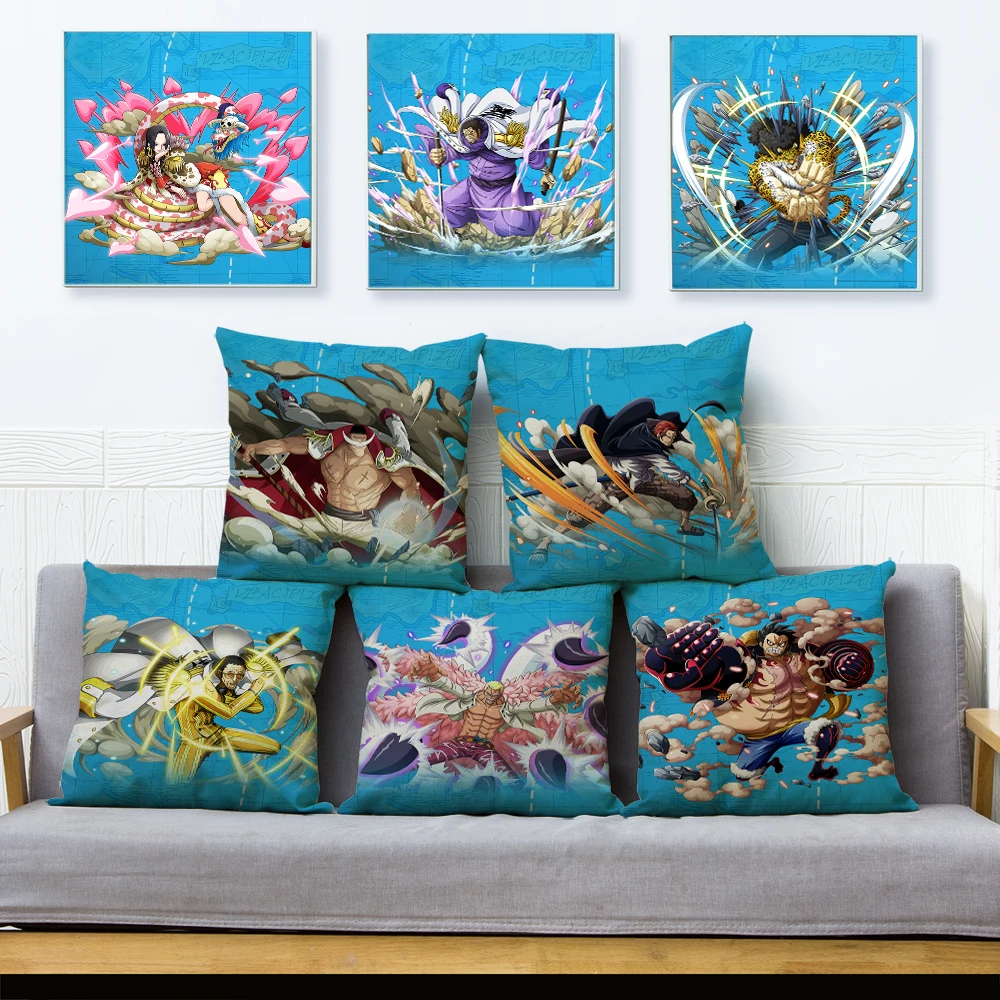 Colorful Japan Anime One Piece Luffy Throw Pillow Cover 45*45cm Square Cushion Covers Linen Pillow Case Home Decor Pillows Cases
Colorful Japan Anime One Piece Luffy Throw Pillow Cover 45*45cm Square Cushion Covers Linen Pillow Case Home Decor Pillows Cases