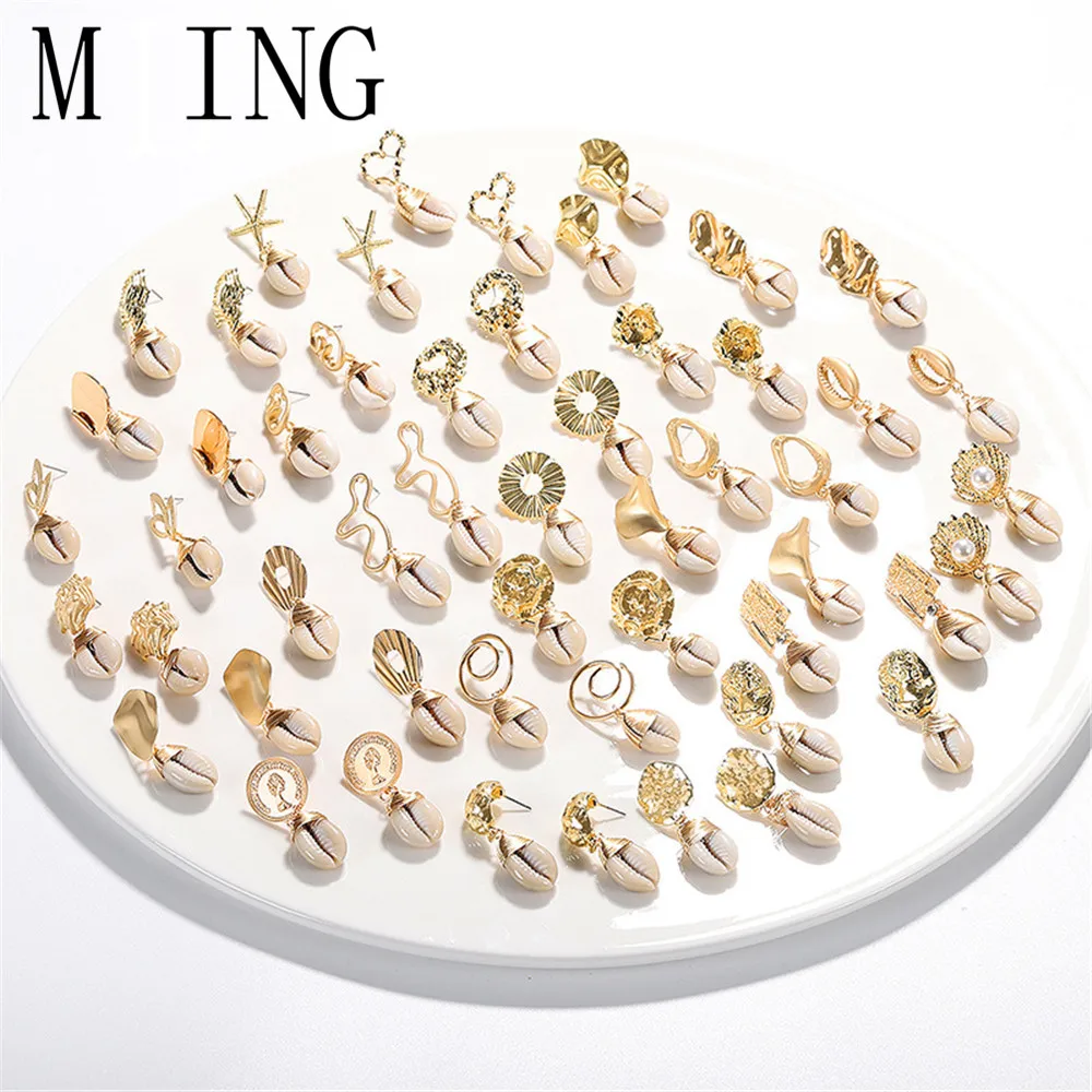 MLING 2019 New Summmer Ocean Drop Earrings Bohemian Scallop Shell Pearl Starfish Geometric Drop Earrings For Women
MLING 2019 New Summmer Ocean Drop Earrings Bohemian Scallop Shell Pearl Starfish Geometric Drop Earrings For Women