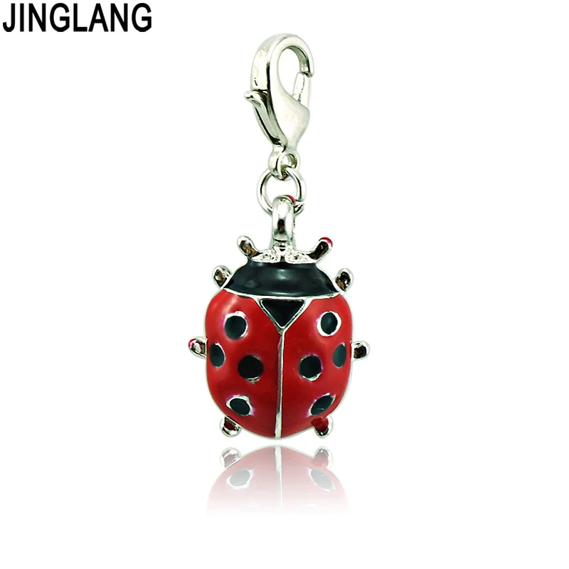 JINGLANG Fashion Lobster Clasp Charms Dangle Red Alloy Ladybug Charms DIY Pendants For Boys Jewelry Making Accessories
JINGLANG Fashion Lobster Clasp Charms Dangle Red Alloy Ladybug Charms DIY Pendants For Boys Jewelry Making Accessories