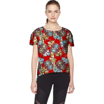 Fashion Tees African Print Short Sleeve Tops Dashiki Clothes African Festive Print T-Shirt African Women Clothing Customized
Fashion Tees African Print Short Sleeve Tops Dashiki Clothes African Festive Print T-Shirt African Women Clothing Customized