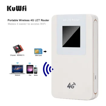 KuWFi Mobile 4G Router Unlocked LTE Wireless WIFI Router Mini Portable Wireless Modem With SIM Card Slot 4600mAh Battery
KuWFi Mobile 4G Router Unlocked LTE Wireless WIFI Router Mini Portable Wireless Modem With SIM Card Slot 4600mAh Battery