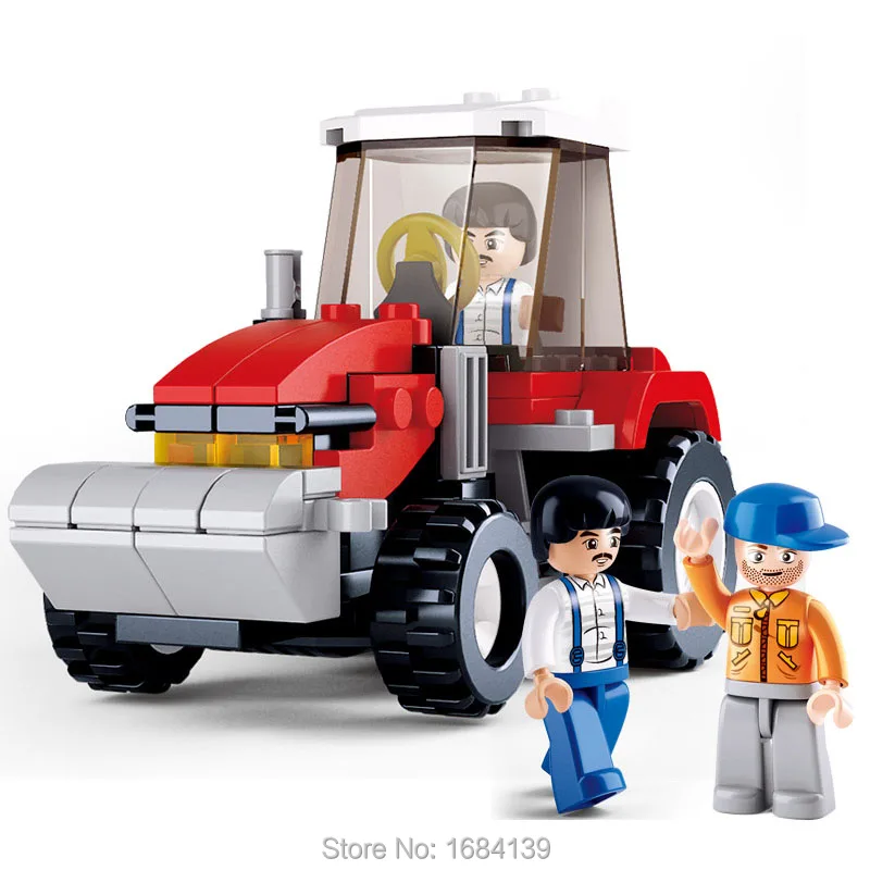 Sluban High quality 103pcs farm tractor model building kits 3D children education block toys Christmas gift
Sluban High quality 103pcs farm tractor model building kits 3D children education block toys Christmas gift