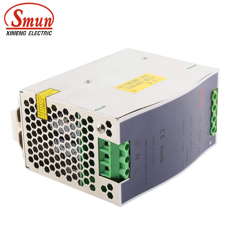 SMUN DR-120-24 120 Вт 24 В 5 А одинарный выход внутренний источник питания с переключением