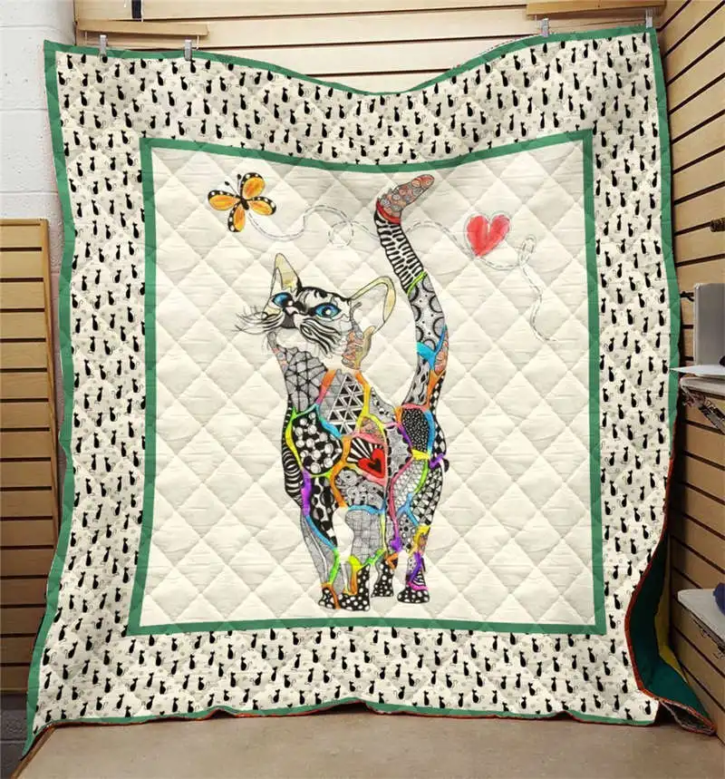 3D Printed Cat Quilt Blanket Sofa Bad For Kids Adults Bedding Throw Soft Warm Office Thin Blanket Cotton Quilt King Size
3D Printed Cat Quilt Blanket Sofa Bad For Kids Adults Bedding Throw Soft Warm Office Thin Blanket Cotton Quilt King Size
