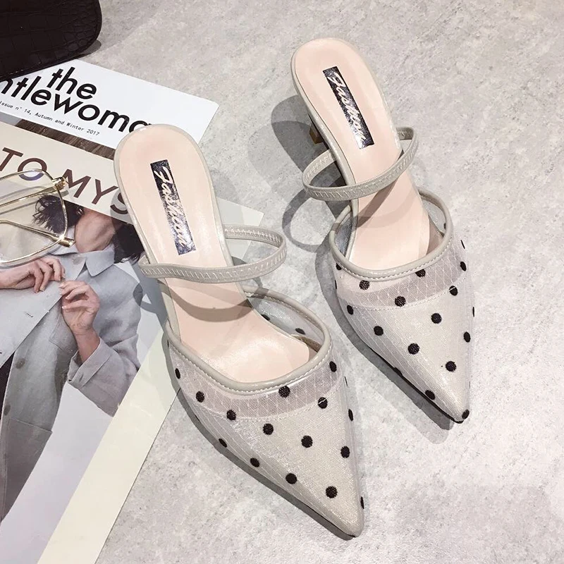 2019 New Arrival Summer Ladies Sandals Women's Pointed Toes Thin High Heels Back Strap Shoes Woman Polka Dot Daily Dress Sandals
2019 New Arrival Summer Ladies Sandals Women's Pointed Toes Thin High Heels Back Strap Shoes Woman Polka Dot Daily Dress Sandals