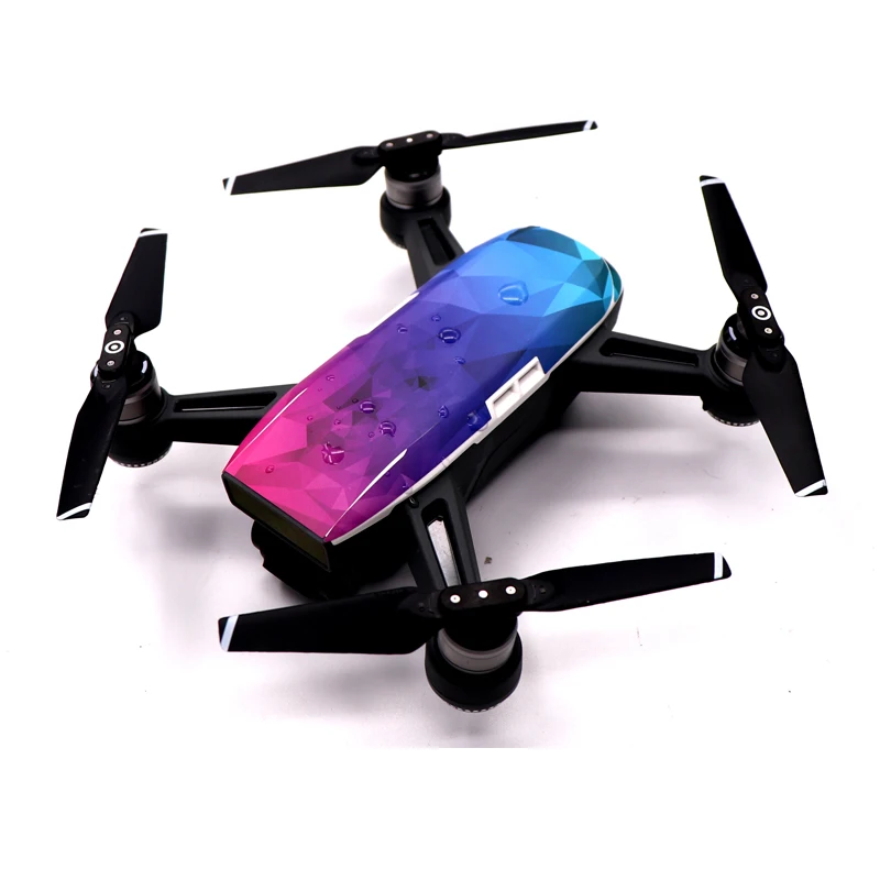  SPARK Drone PVC Waterproof Sticker Drone Body Shell Protection Skin Decals Decorative Parts For DJI SPARK Accessories 1 (8)