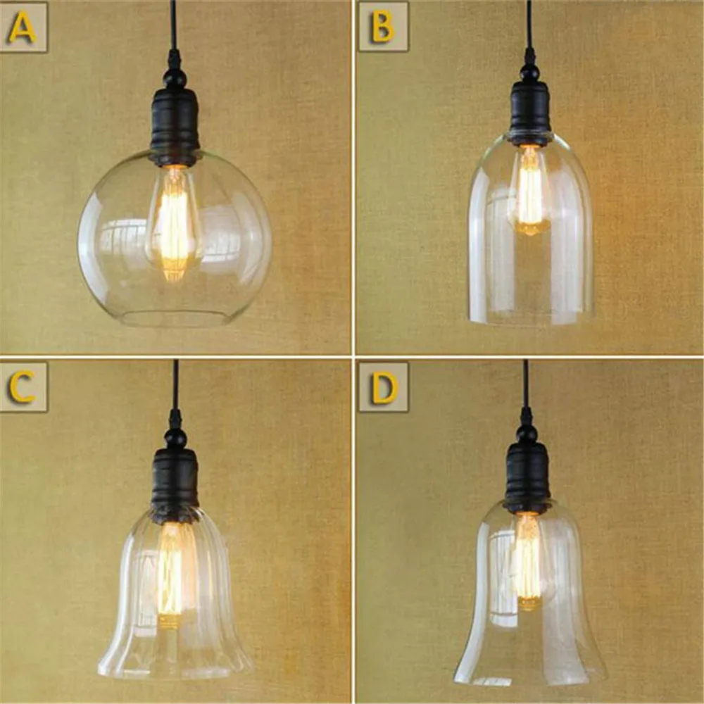 Glass Ceiling Pendant Lamp Light Vintage Industrial Metal Edison lamps lampara de techo lustre de cristal pendente lampe
Glass Ceiling Pendant Lamp Light Vintage Industrial Metal Edison lamps lampara de techo lustre de cristal pendente lampe